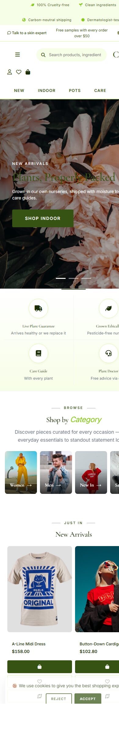 Sell Garden Online: Plants Green OpenCart 4 Theme (Clean Layout) screenshot 6