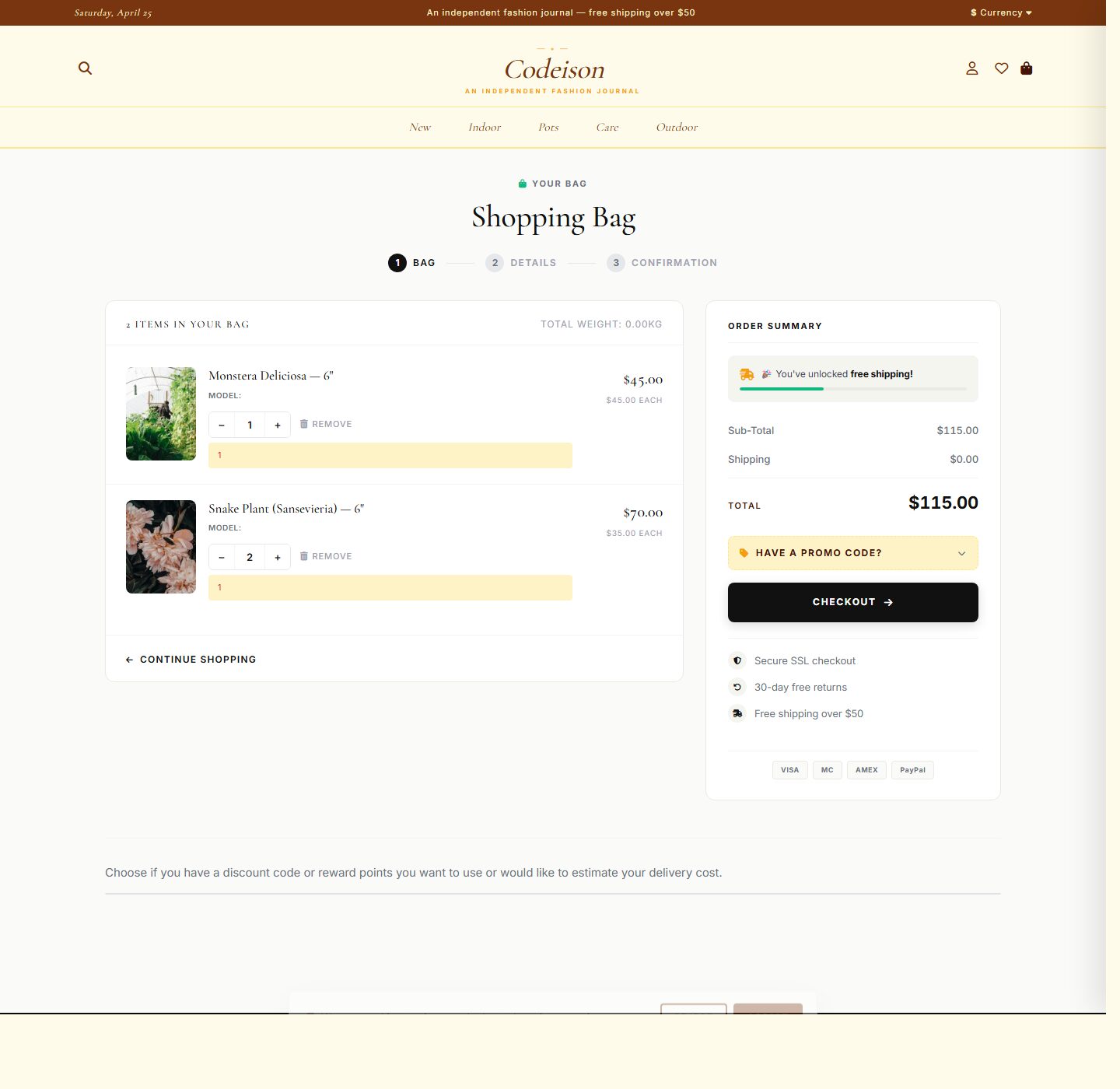 Editorial Garden Theme for OpenCart 4 - Plants Green Edition screenshot 4