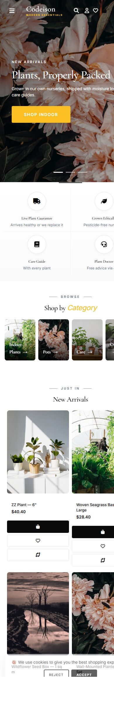 Premium Garden Theme for OpenCart 4.1 | Plants Green Modern screenshot 6