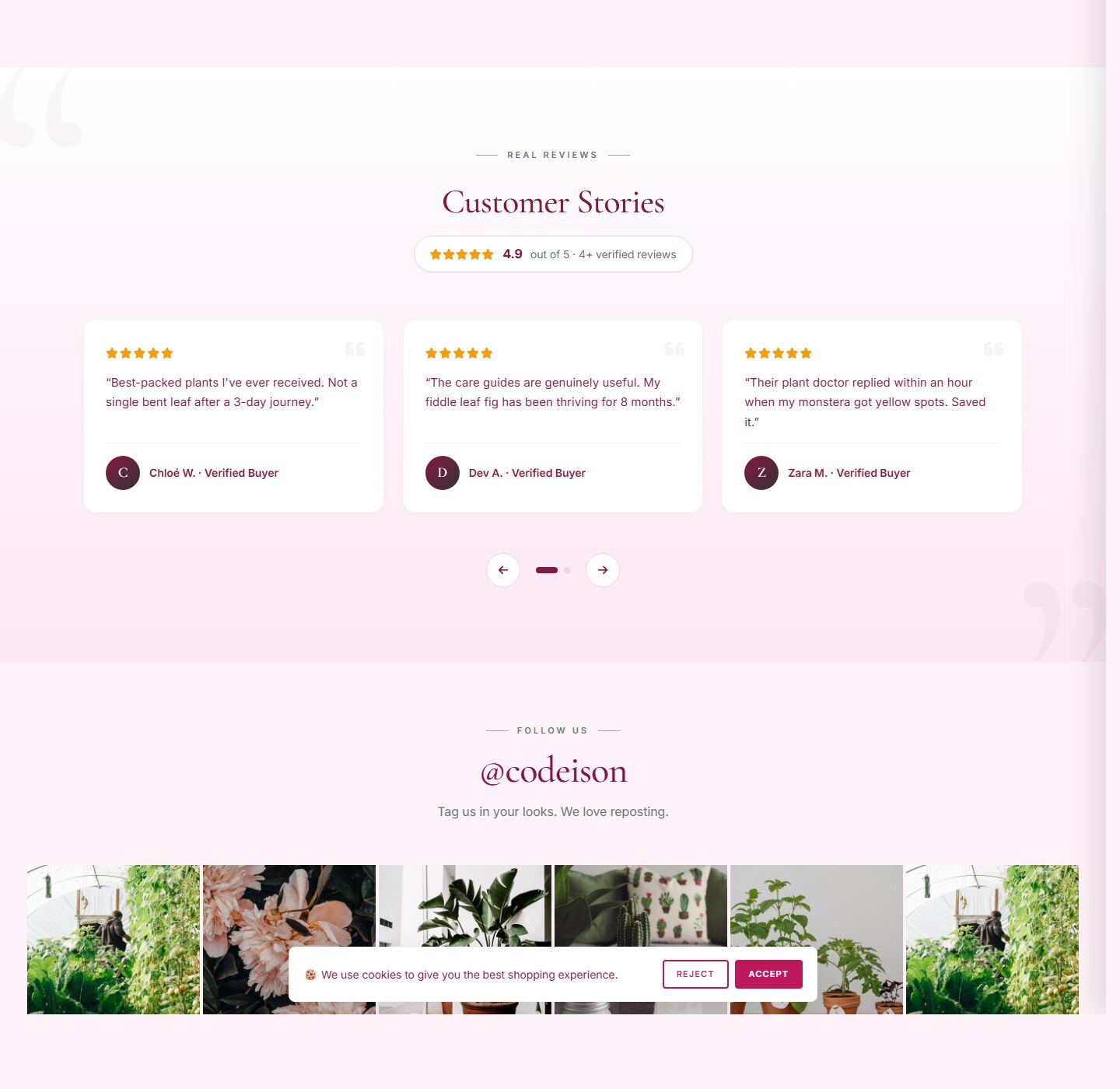 Garden Storefront Theme - Plants Green/Soft for OpenCart 4 screenshot 5