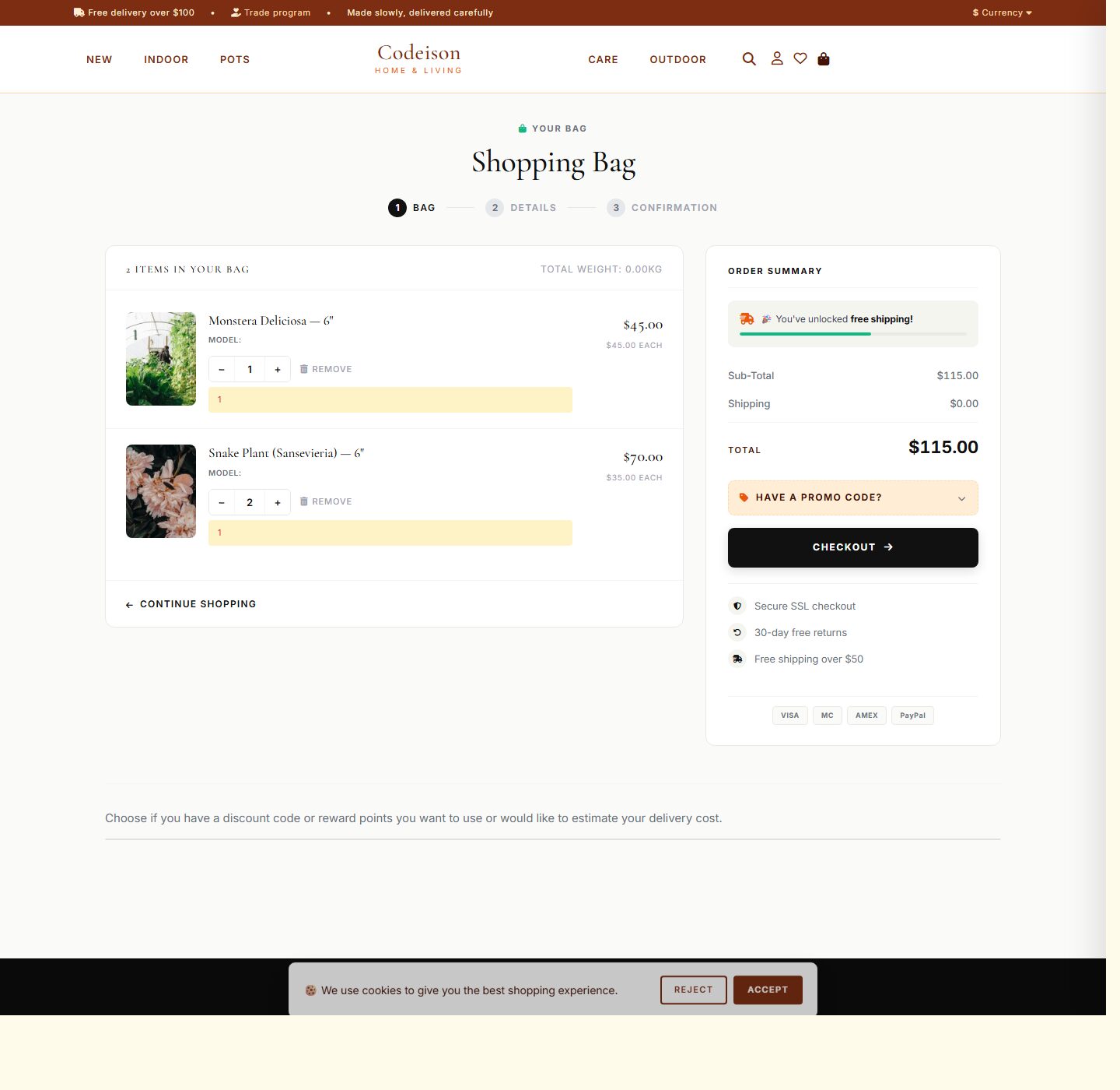 Warm-First OpenCart Theme for Garden Brands - Plants Green screenshot 4