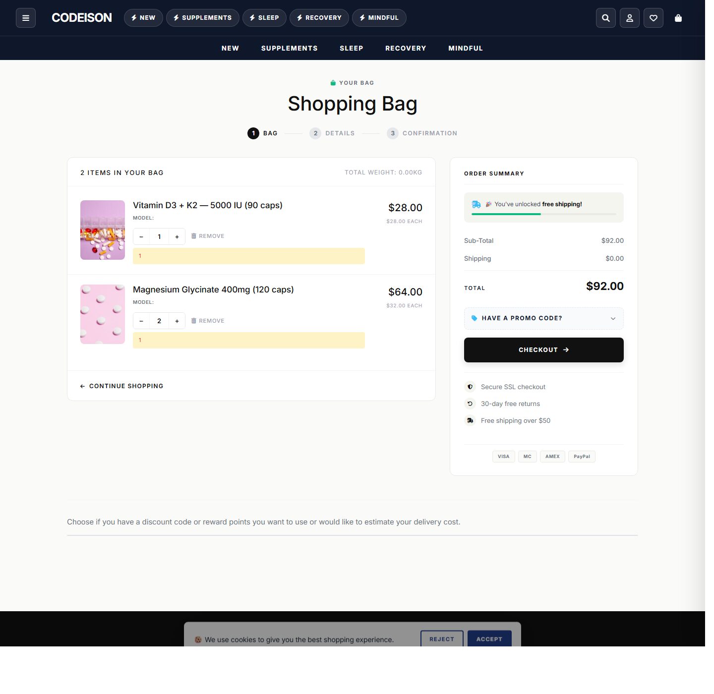 Mobile-First Wellness OpenCart Theme - Wellness Minimal/Bold screenshot 4