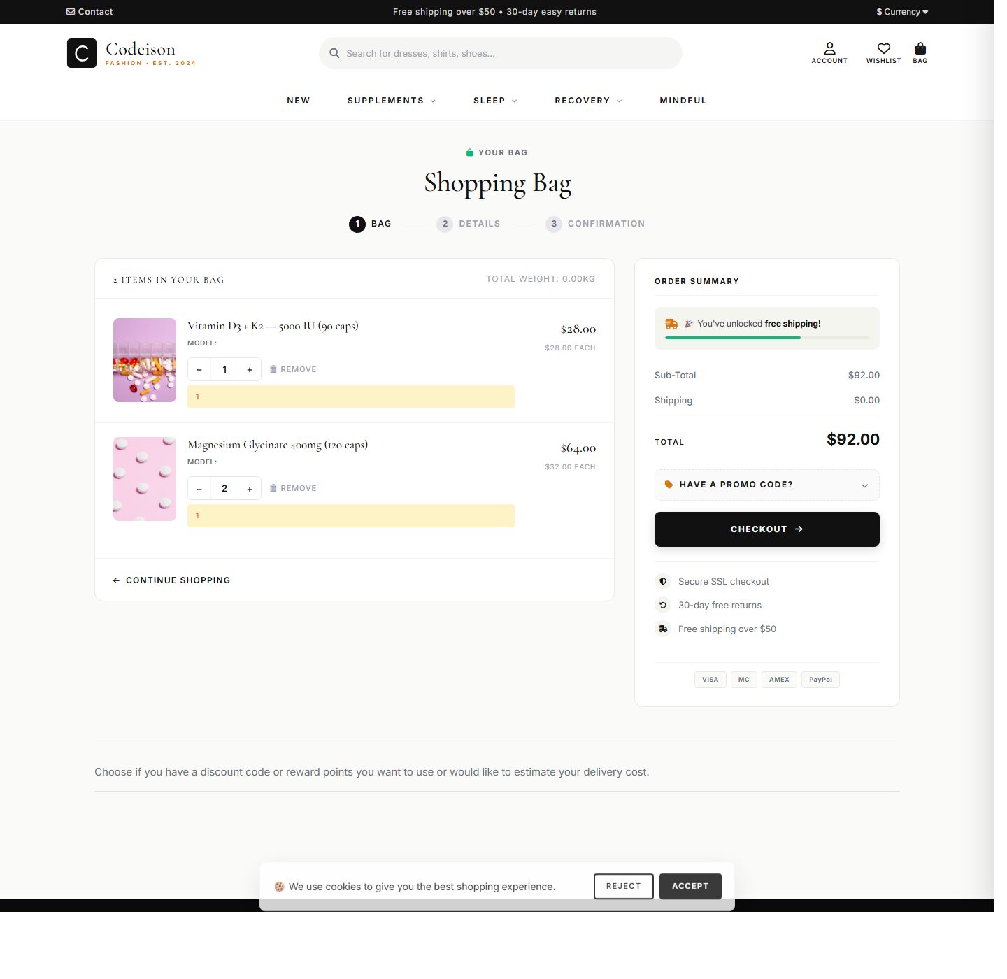 Wellness Storefront Theme - Wellness Minimal/Classic for OpenCart 4 screenshot 4
