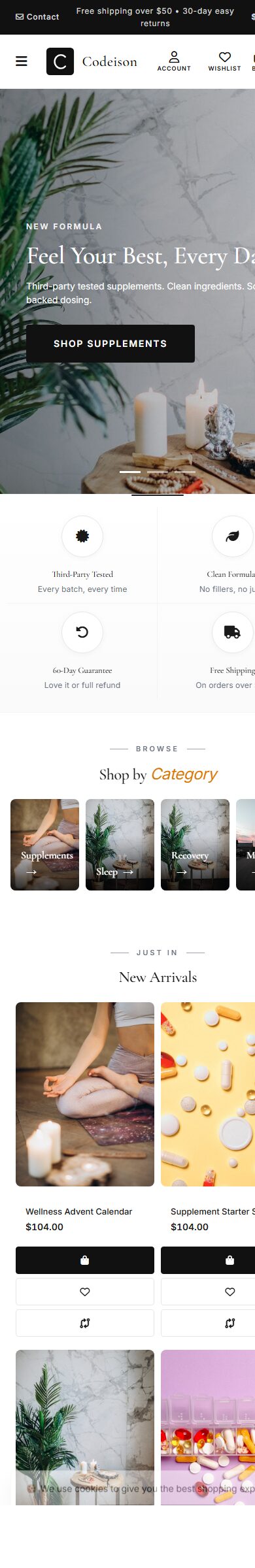 Wellness Storefront Theme - Wellness Minimal/Classic for OpenCart 4 screenshot 6