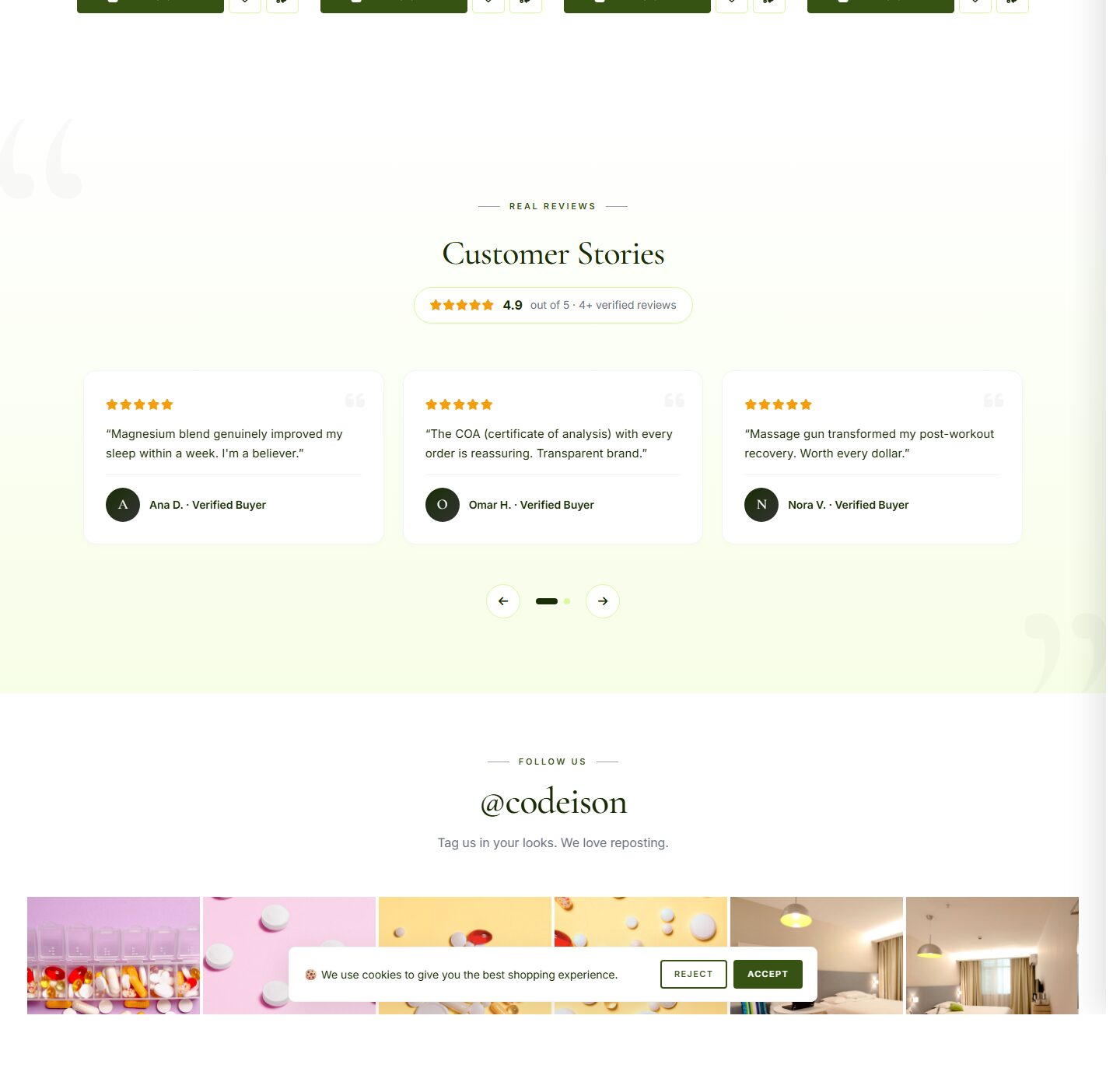 OpenCart 4 Theme for Wellness: Wellness Minimal Pack, Clean Header screenshot 5