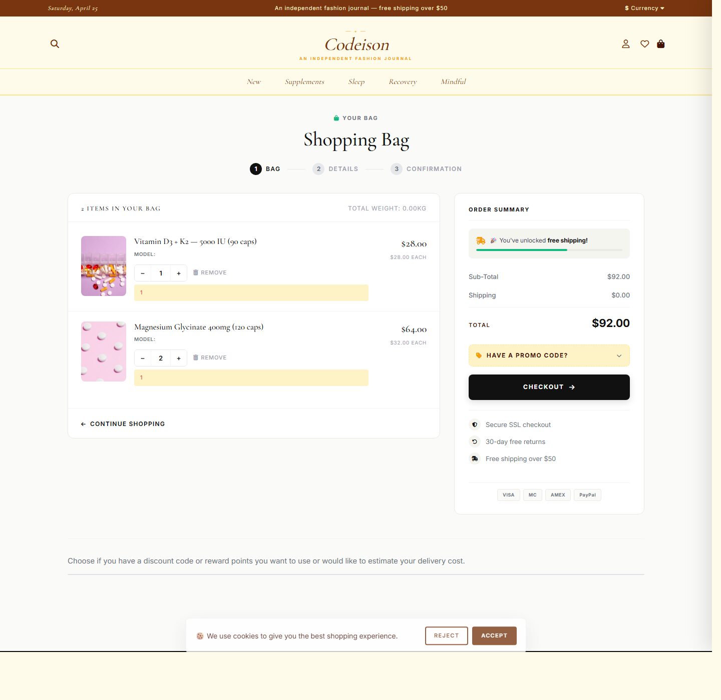 Sell Wellness Online: Wellness Minimal OpenCart 4 Theme (Editorial Layout) screenshot 4