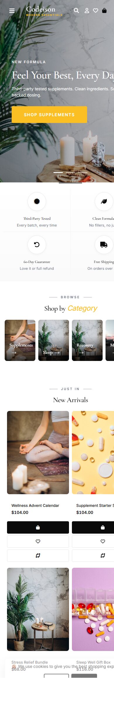 Modern-First OpenCart Theme for Wellness Brands - Wellness Minimal screenshot 6
