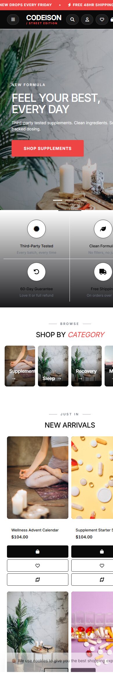 Wellness Minimal x Street - Wellness OpenCart 4 Starter Theme screenshot 6