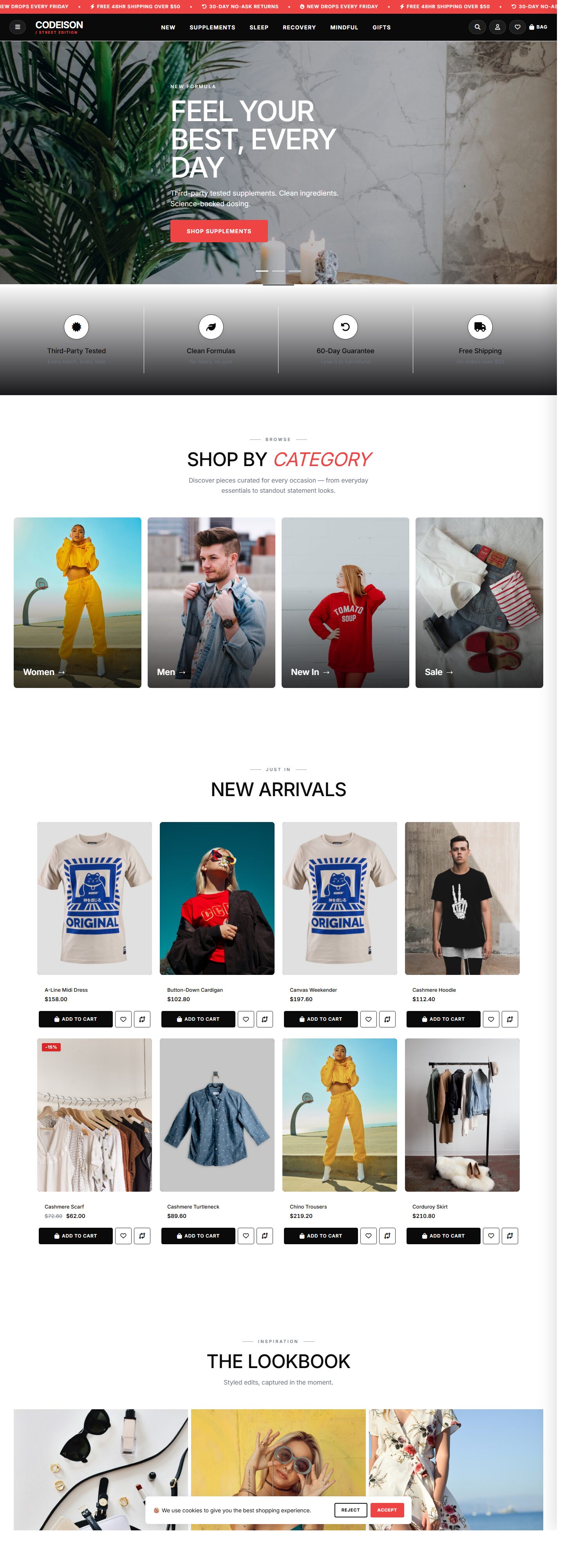 Wellness Minimal x Street - Wellness OpenCart 4 Starter Theme