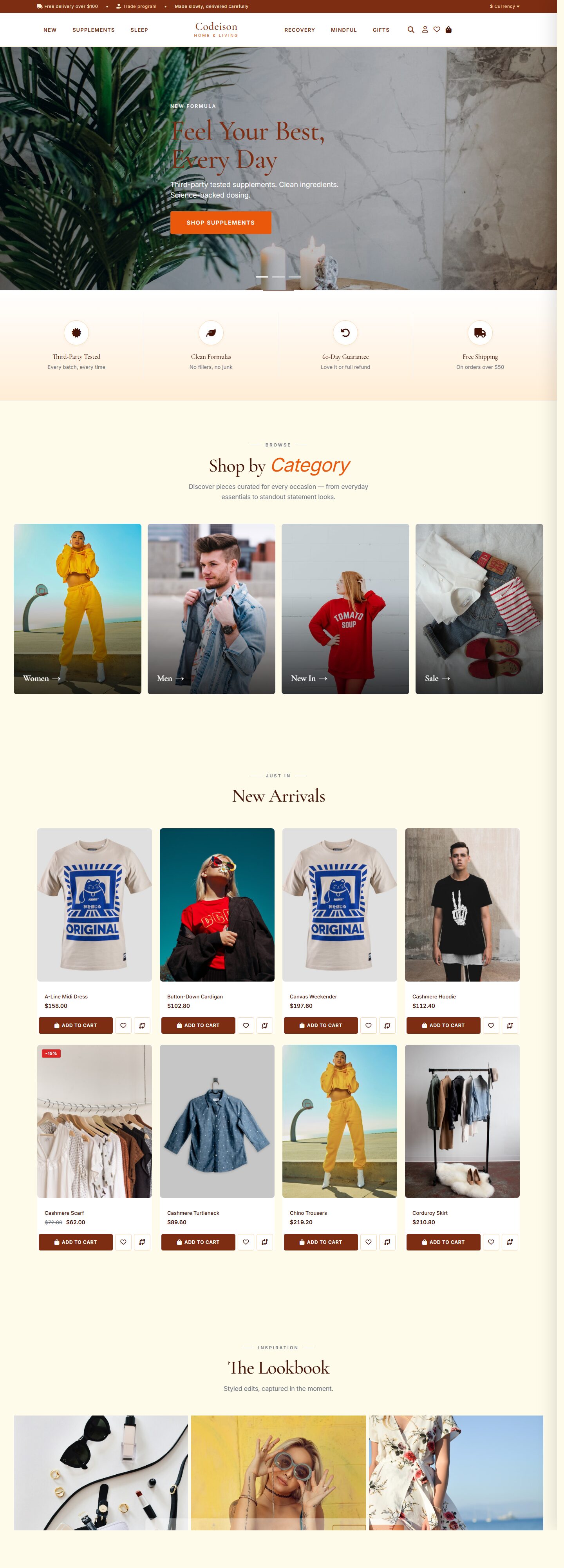 Conversion-Ready Wellness Theme - Wellness Minimal Warm Edition
